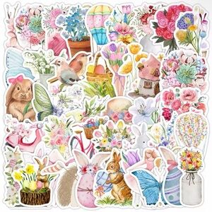 50 Colorful Spring Stickers